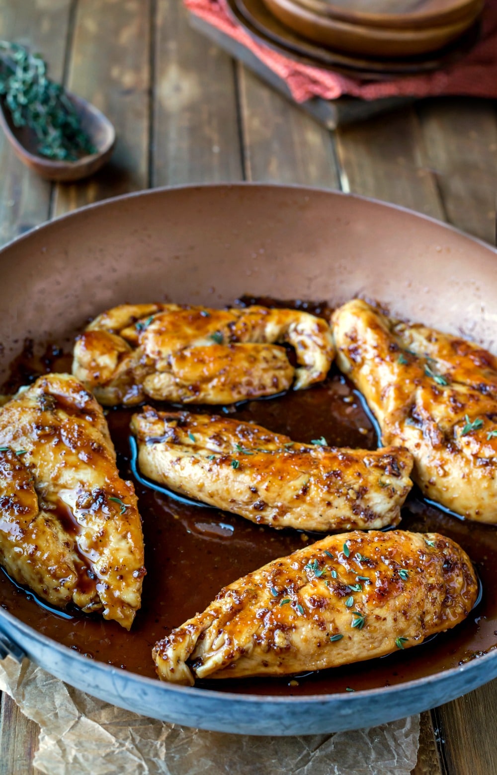 Maple Mustard Glazed Chicken