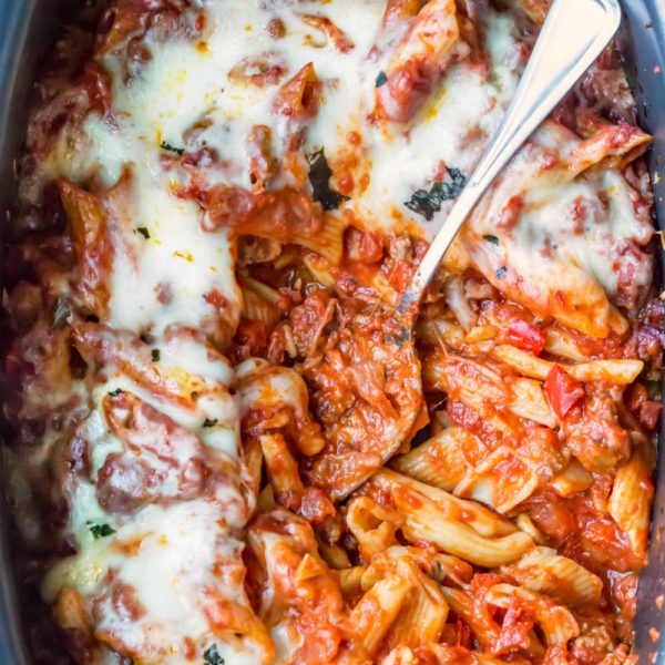 Slow Cooker Baked Ziti Recipe