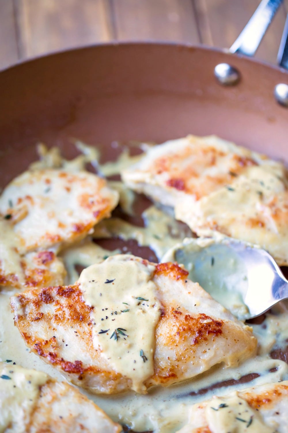 Creamy Mustard Chicken Recipe - I Heart Eating