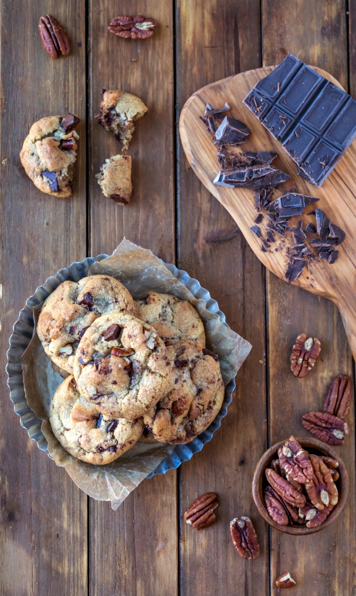 pecan chocolate chunk cookies