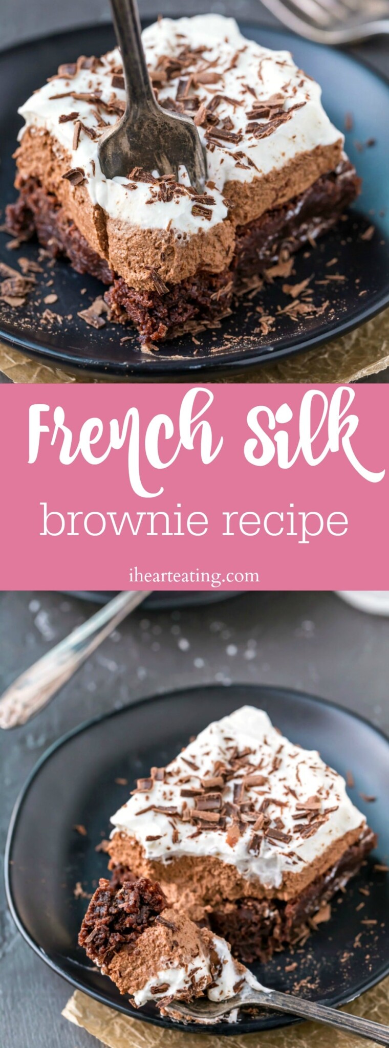 French Silk Brownies - I Heart Eating