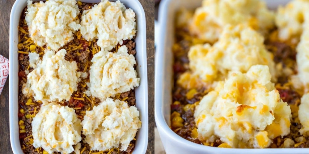 Unbaked Barbecue shepherd's pie 