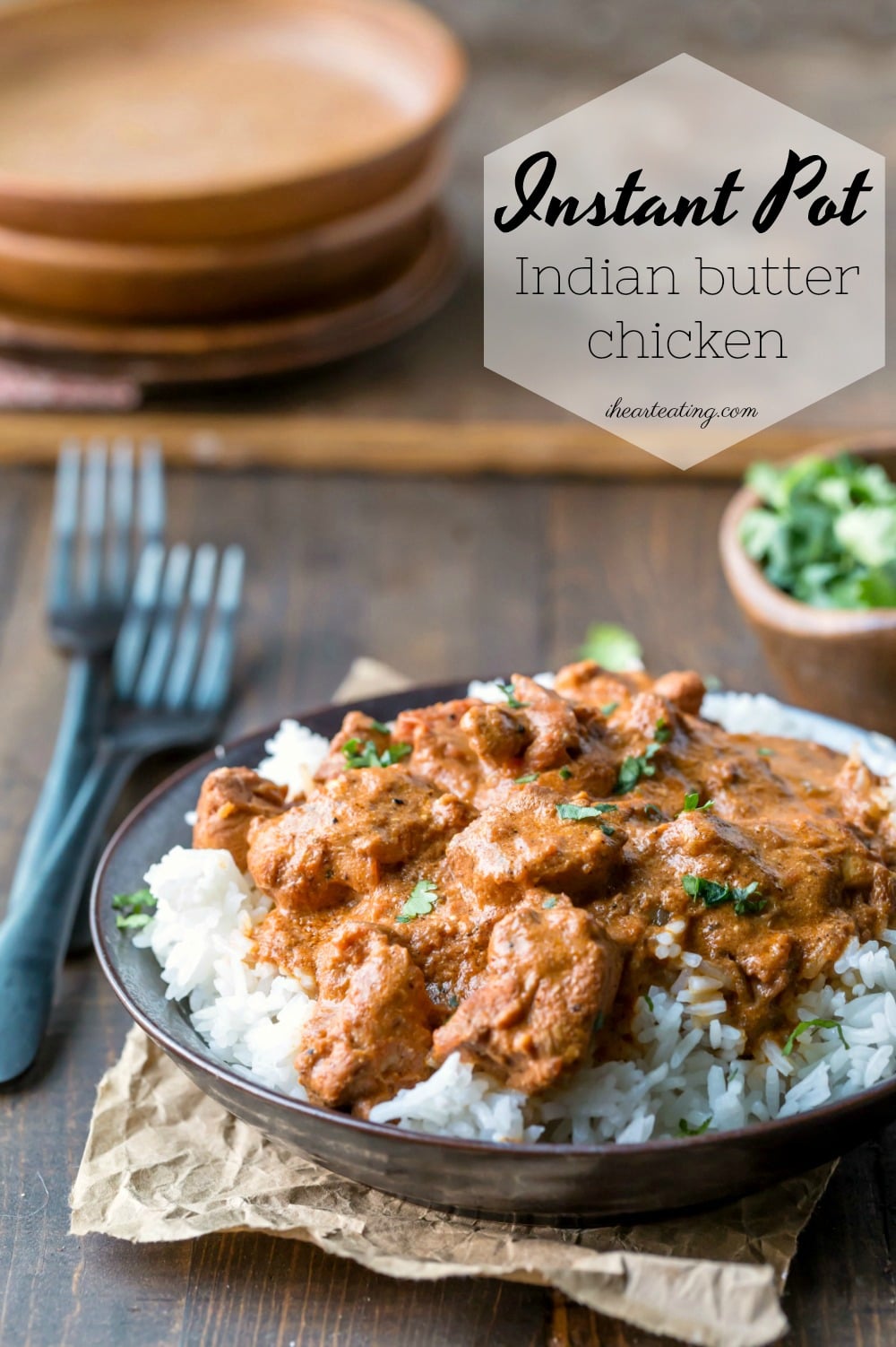 Indian Butter Chicken recipe that can be made quickly and easily in the Instant Pot (or other electric pressure cooker).
#InstantPot #recipe #chicken #Indian #dinner #ihearteating
