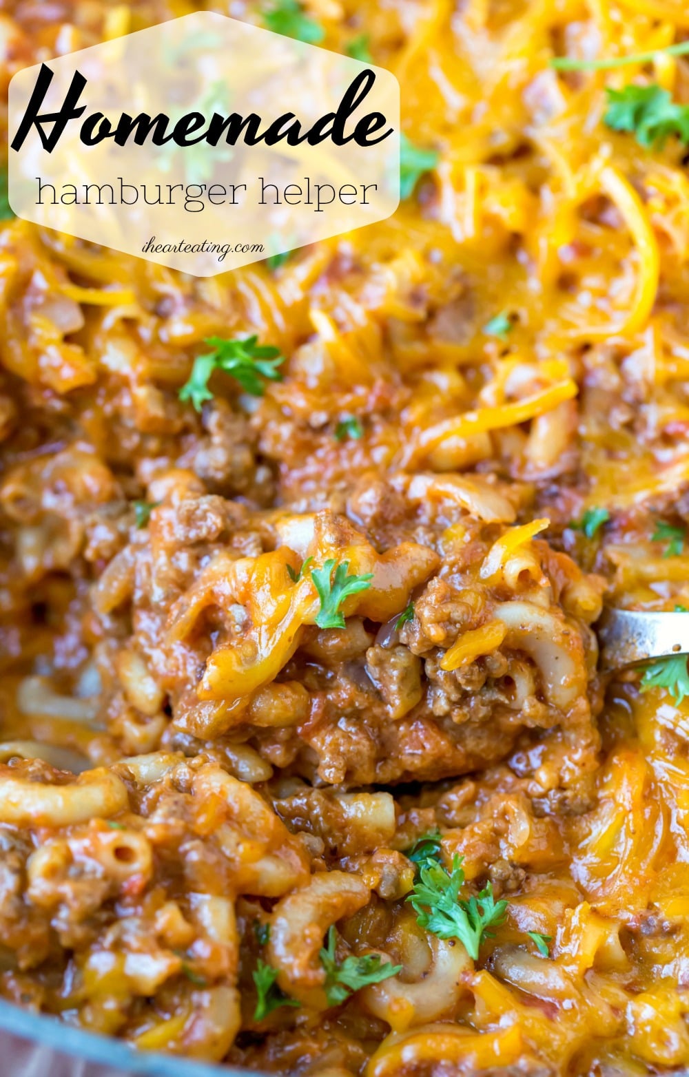 Skip the box! This Homemade Hamburger Helper recipe lets you diy this comfort food favorite at home. This simple dinner is made with pantry staples and is ready in under 30 minutes. Plus it tastes so much better from scratch! Recipe includes links to other easy dinner recipes made with ground beef.
#groundbeef #dinner #recipe #easy #homemade #hamburgerhelper #copycat #ihearteating