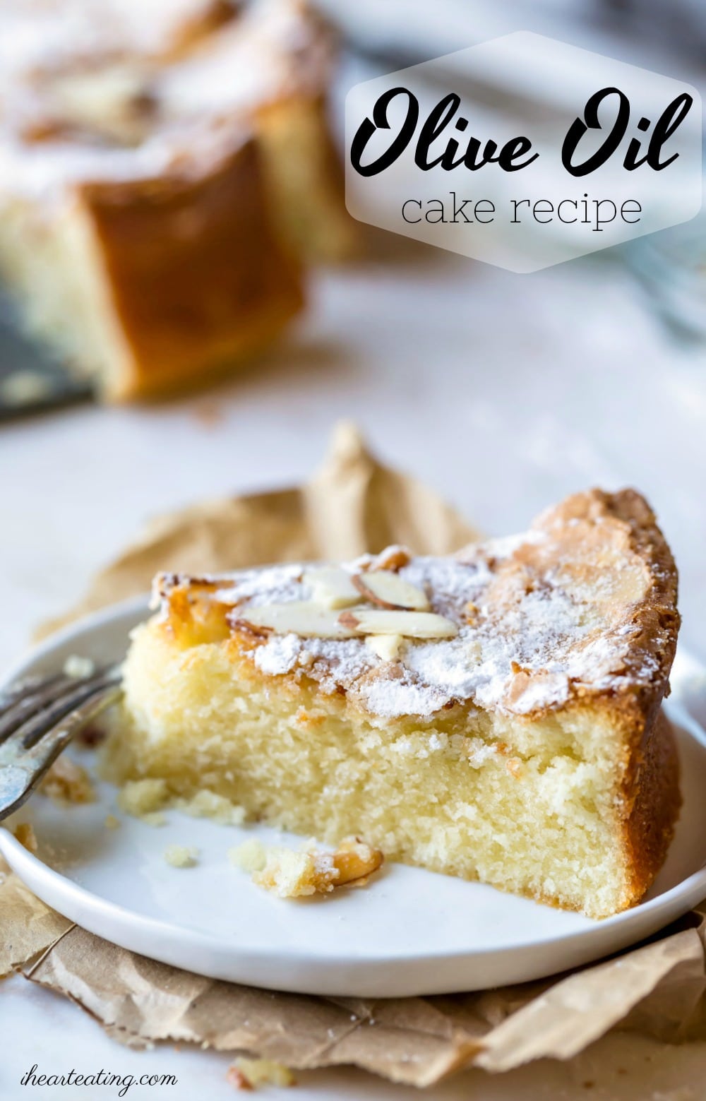Moist olive oil cake is an easy, one-bowl cake that's a great alternative to pound cake. This simple cake recipe is made with pantry staples and takes almost no prep work to make.
#oliveoil #Italian #cake #dessert #healthy #recipe #ihearteating