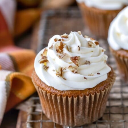 Apple Spice Cupcake with cream cheese frosting