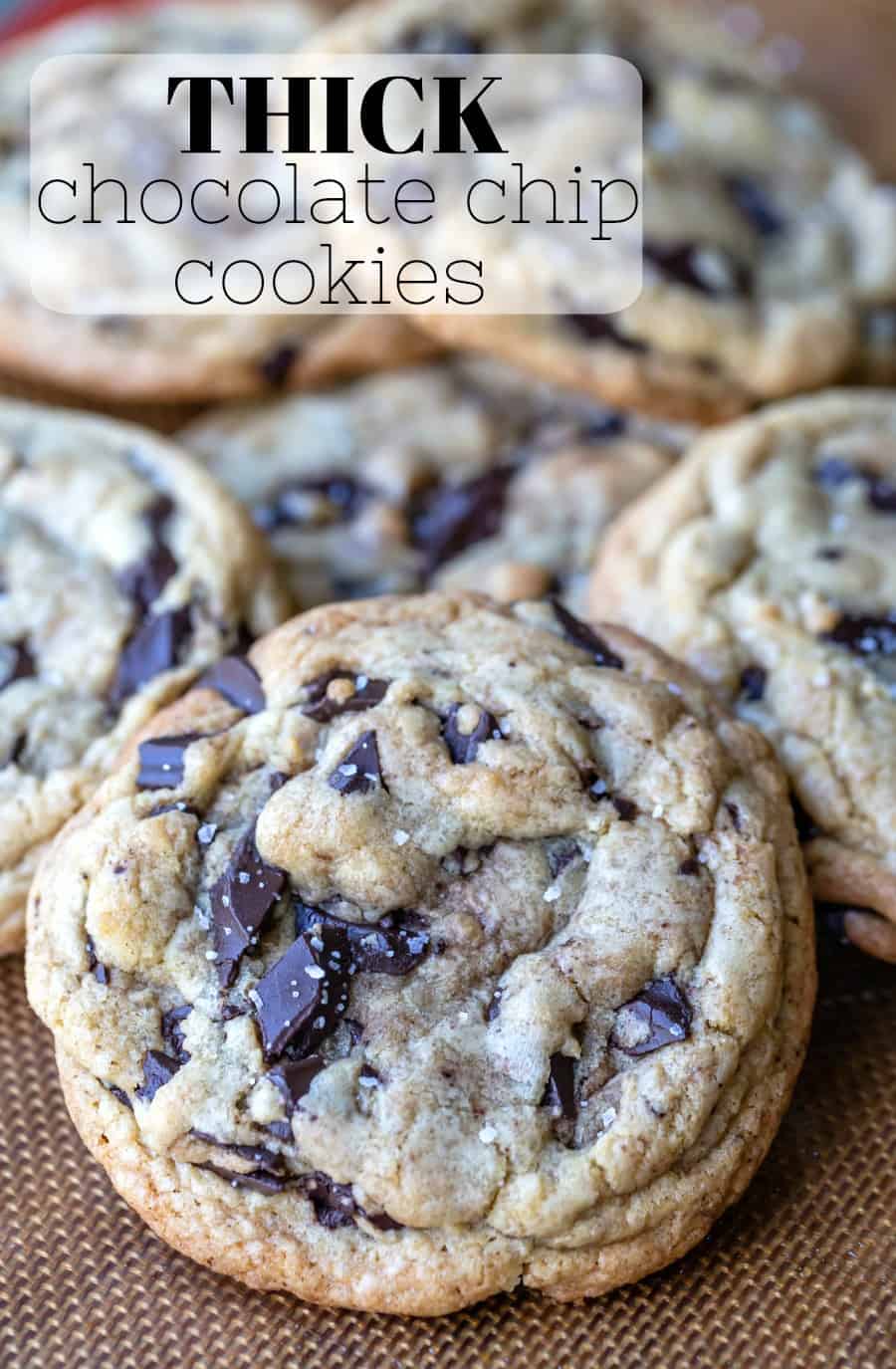 This recipe makes the best thick homemade chocolate chip cookies with soft middles and chewy/crisp edges. Best way to make bakery style cookies at home!
#chocolatechipcookies #recipe #homemade #thick #chewy #giant #bakery