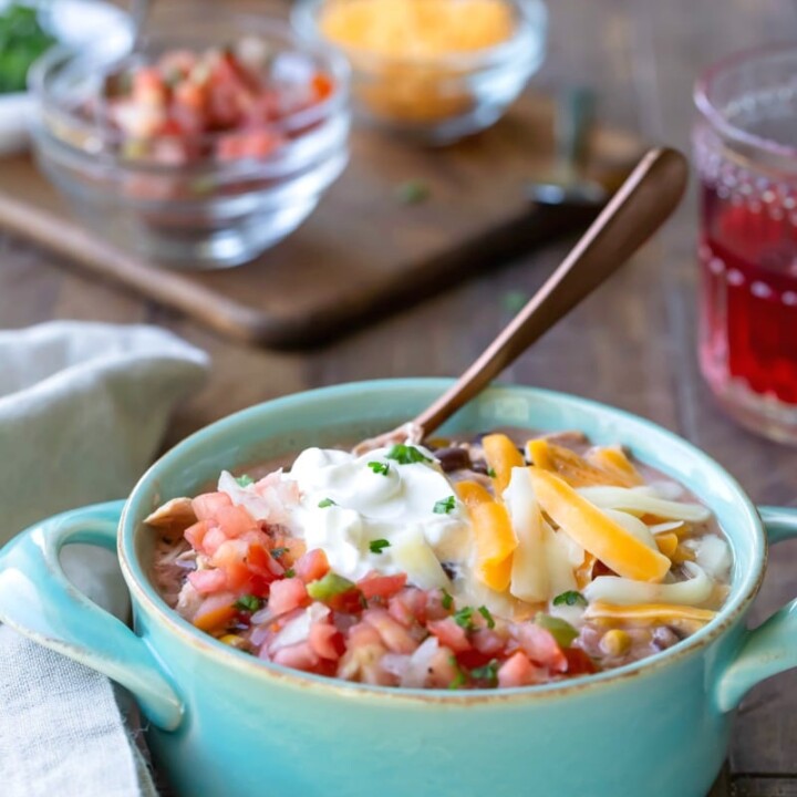 Slow Cooker Chicken Enchilada Chili I Heart Eating