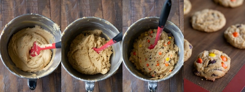 ultimate peanut butter cookie dough in a mixing bowl