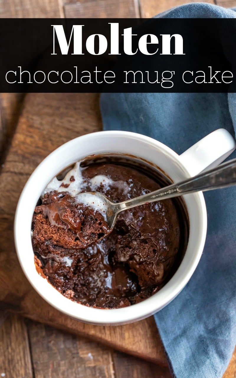 molten chocolate mug cake