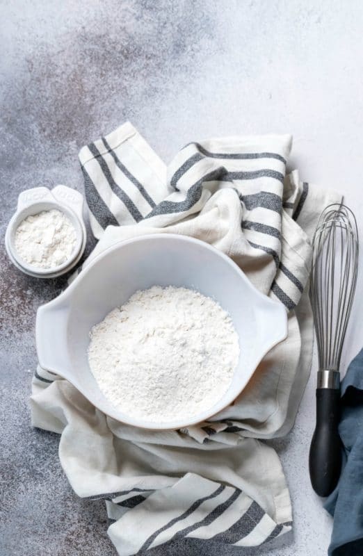 Self-Rising flour in a mixing bowl