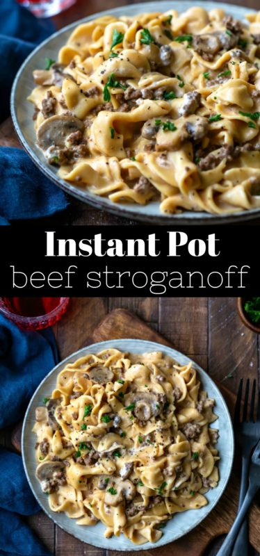 Instant Pot Beef Stroganoff - I Heart Eating
