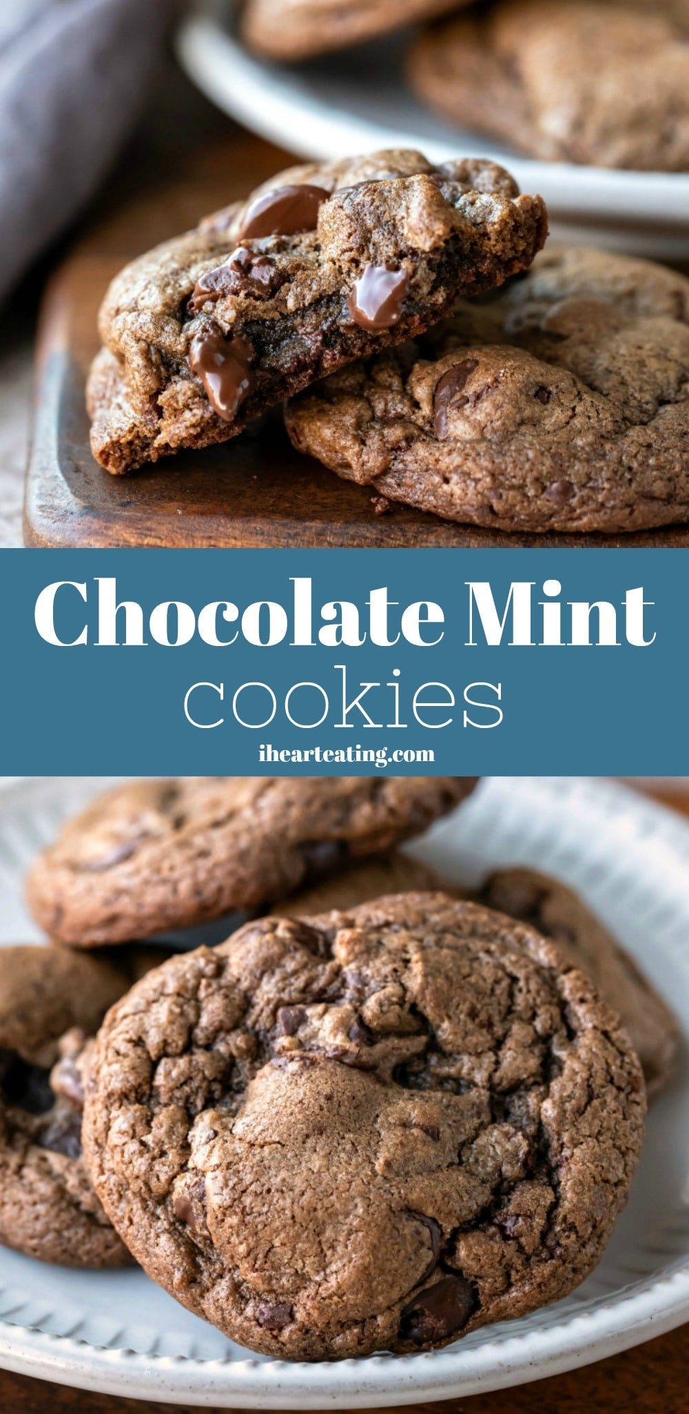 Chocolate Mint Cookies - I Heart Eating