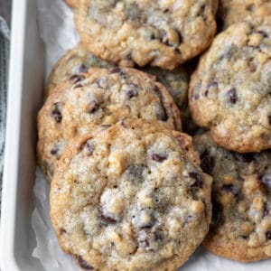 Tray of doubletree chocolate chip cookies