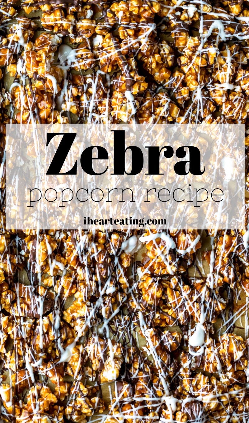 Zebra Popcorn Recipe - I Heart Eating