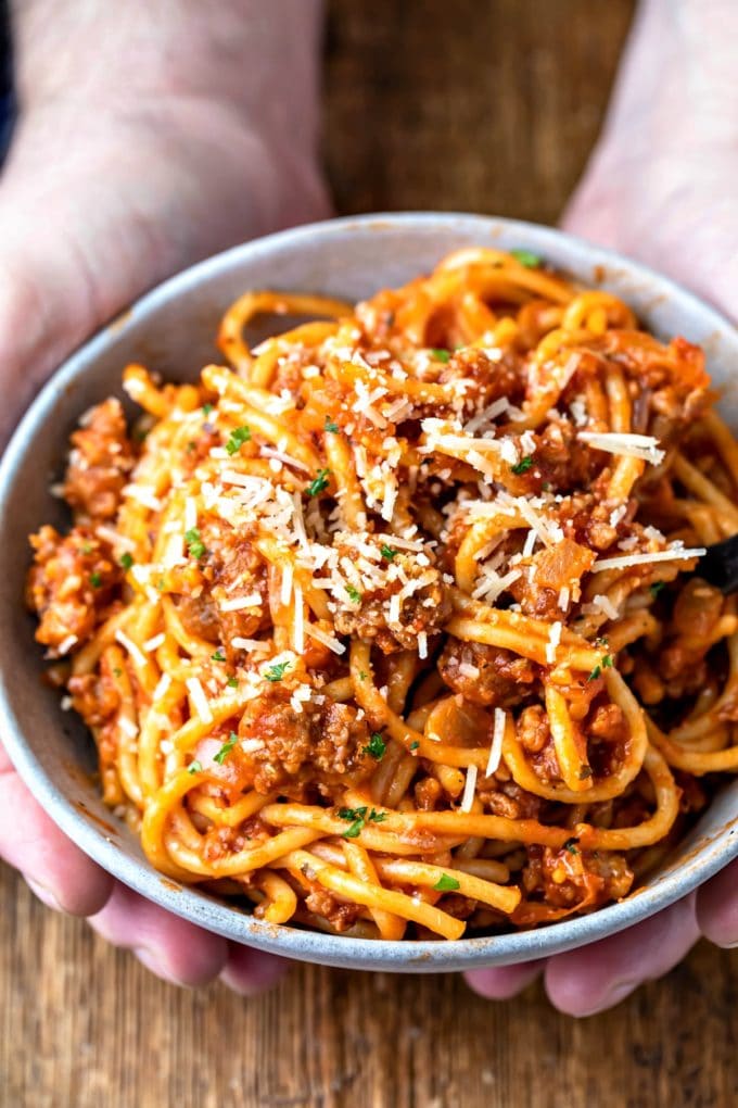 Instant Pot Spaghetti and Meat Sauce I Heart Eating