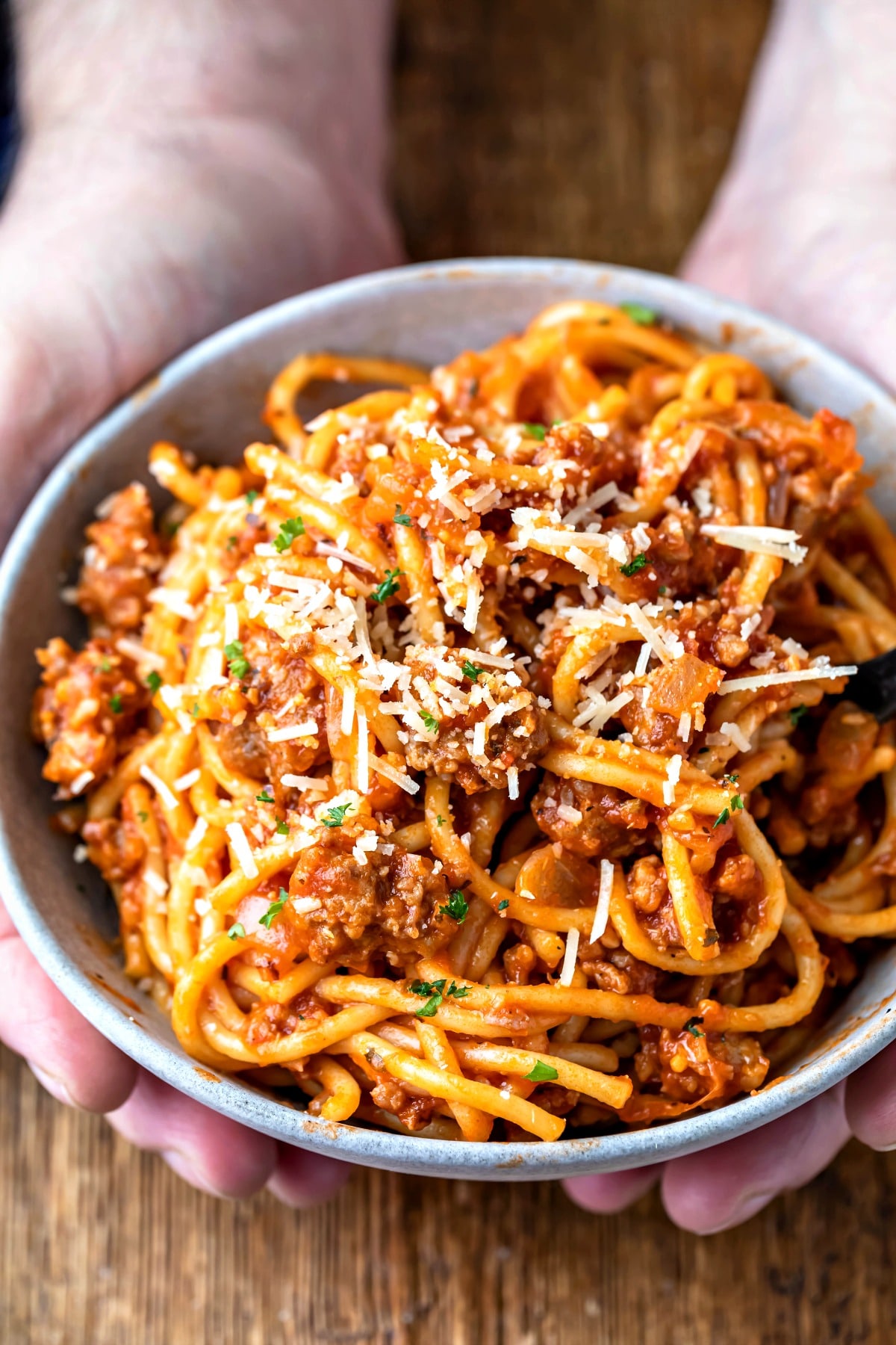 Instant Pot Spaghetti with Meat Sauce - Instant Pot Mini Recipes