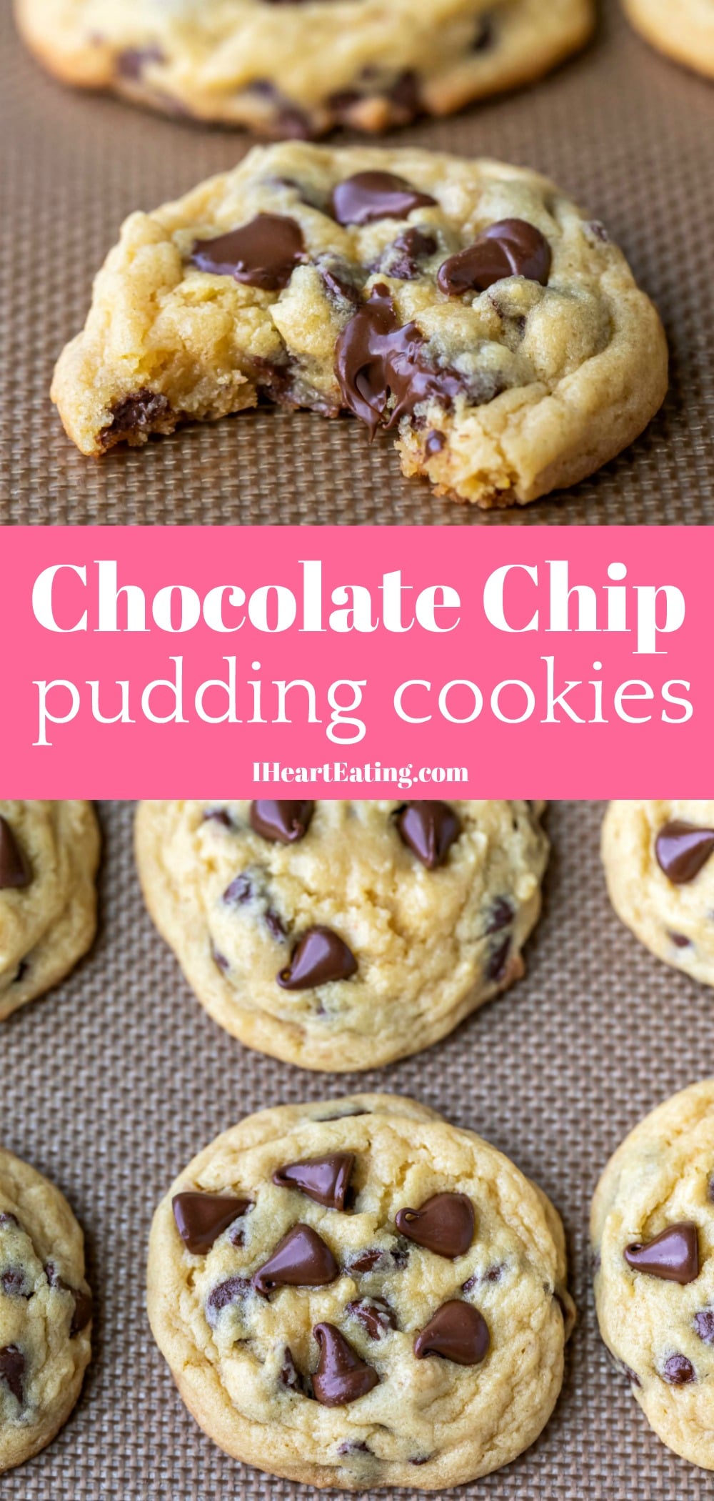 Chocolate Chip Pudding Cookies - I Heart Eating