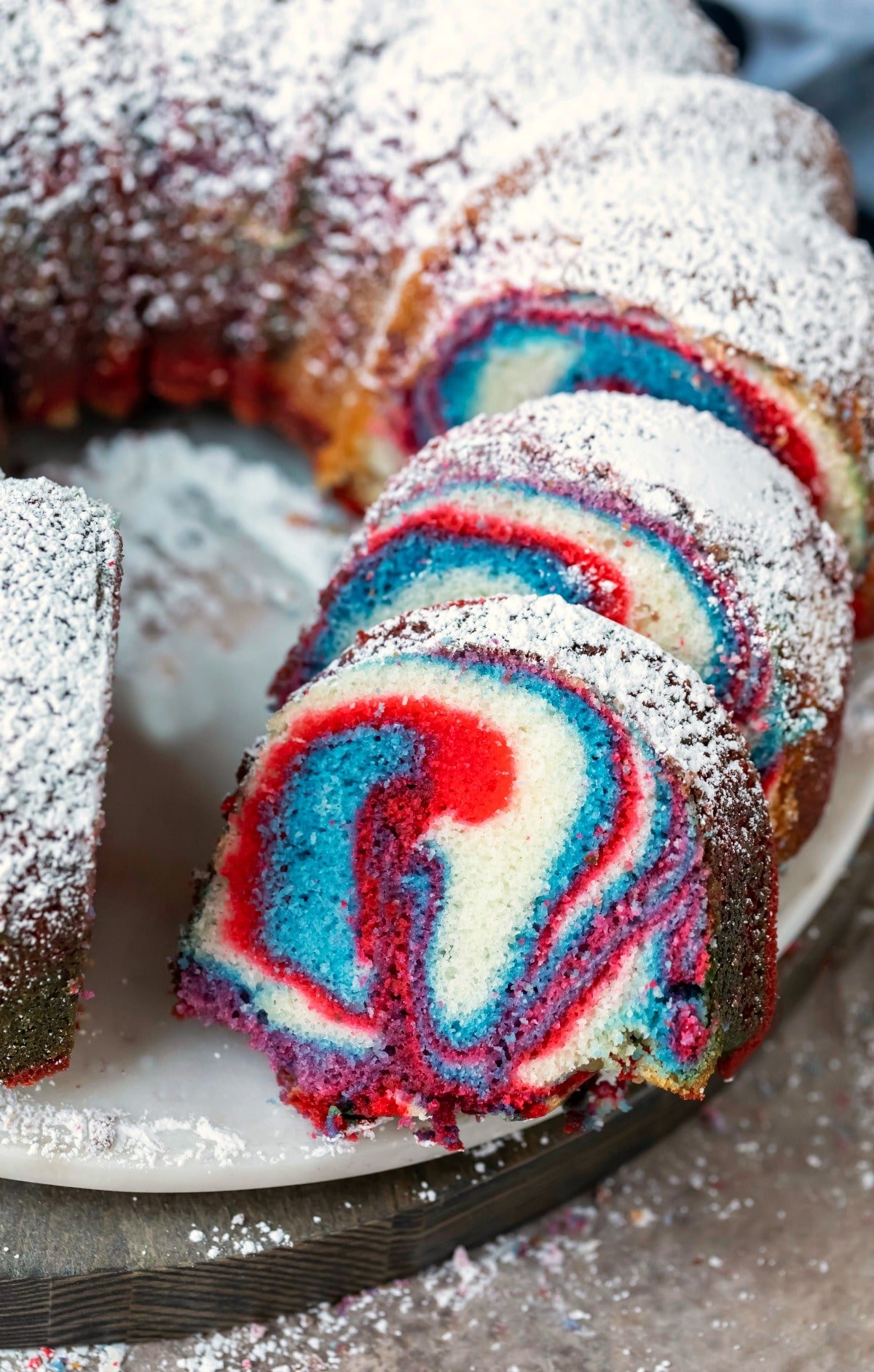 Red White Blue Marble Cake I Heart Eating