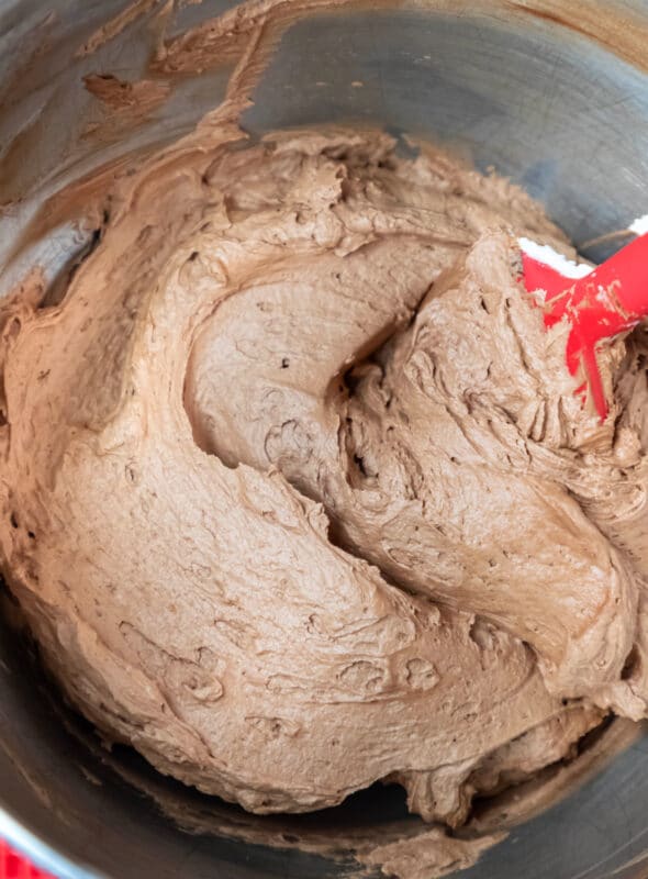 Chocolate Buttercream Frosting with Melted Chocolate I Heart Eating