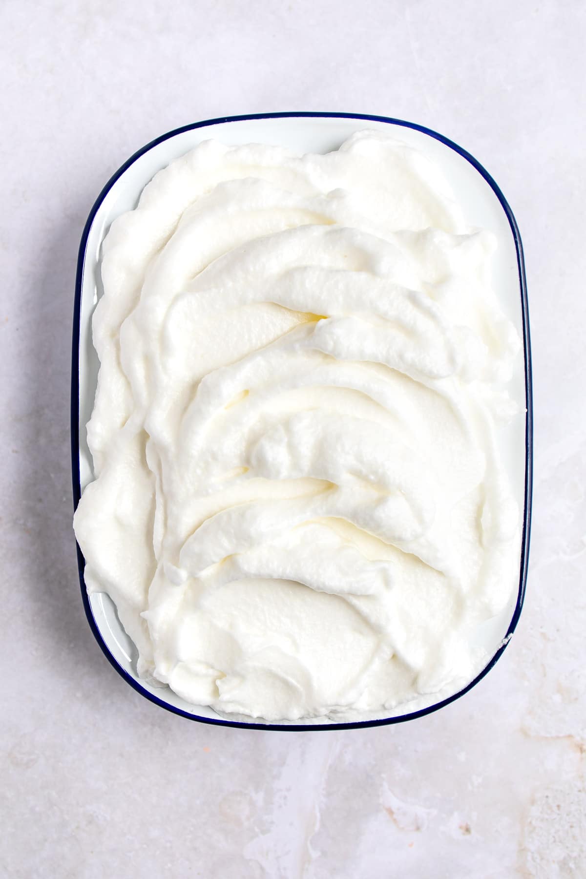 Banana Pudding Beaten egg whites over banana pudding.