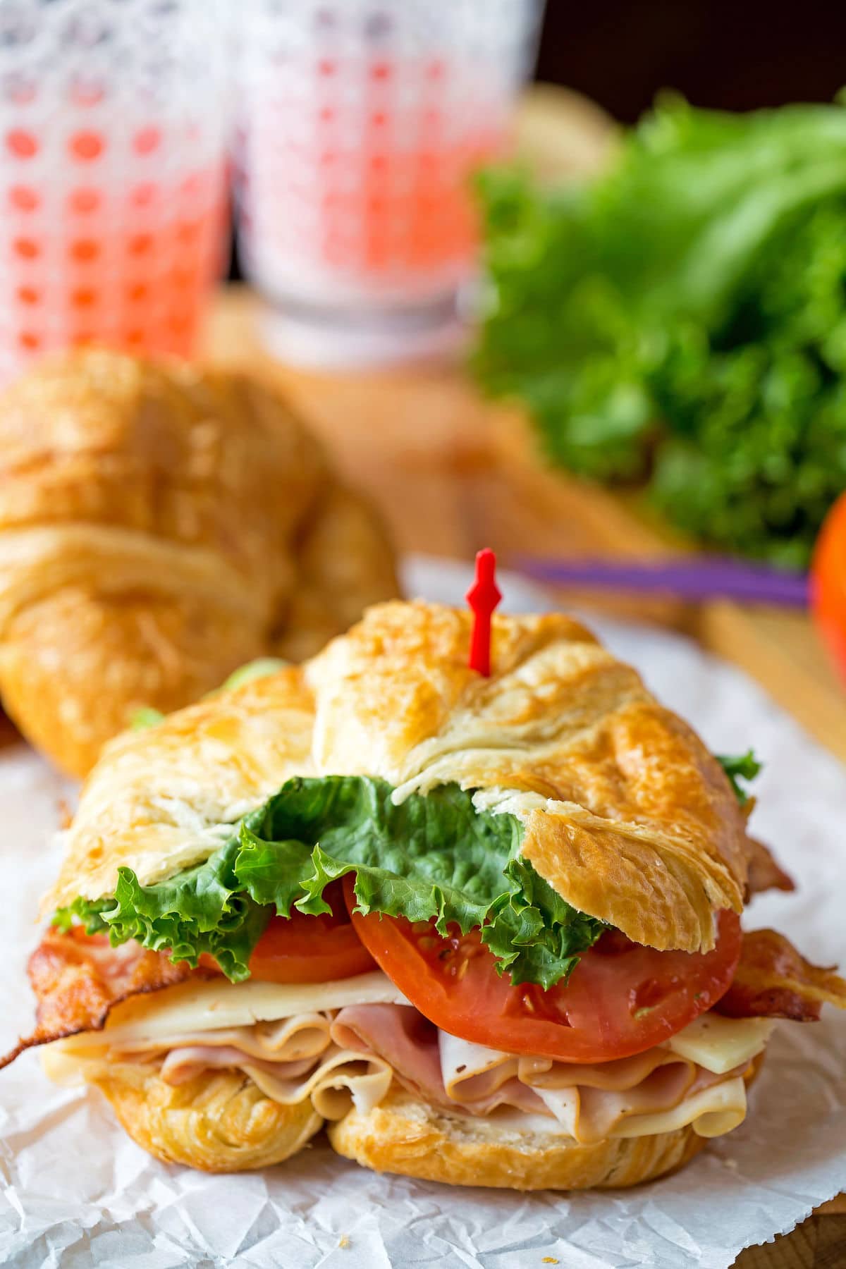 California Club Croissant Sandwich