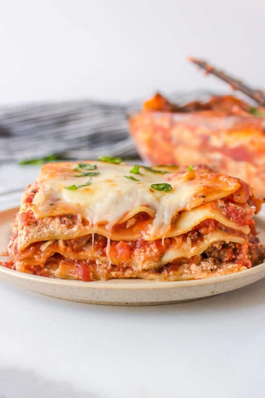 Freezer Lasagna Recipe - I Heart Eating