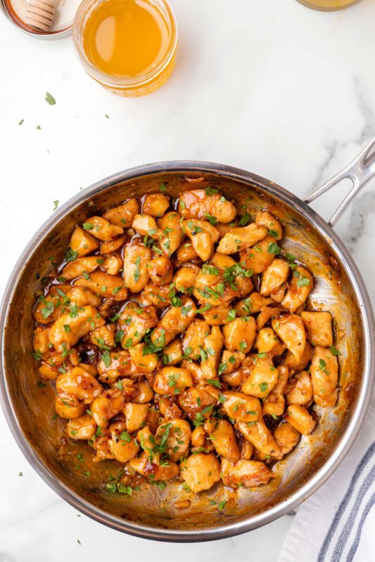 Easy Honey Garlic Chicken Recipe - I Heart Eating