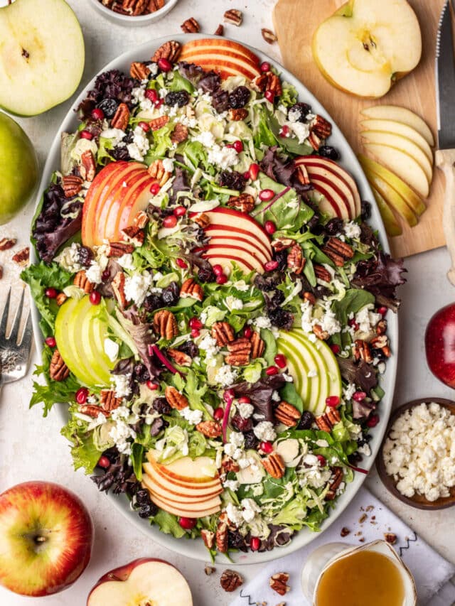 Fall Harvest Salad With Apple Cider Vinaigrette I Heart Eating