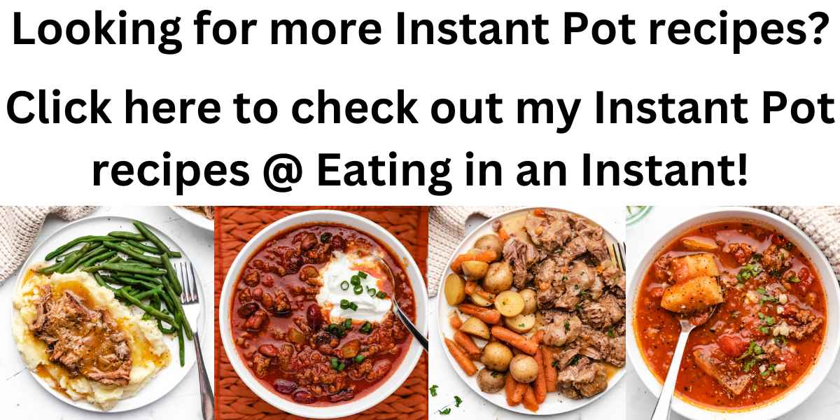 Photo with text and photos for Instant Pot website.