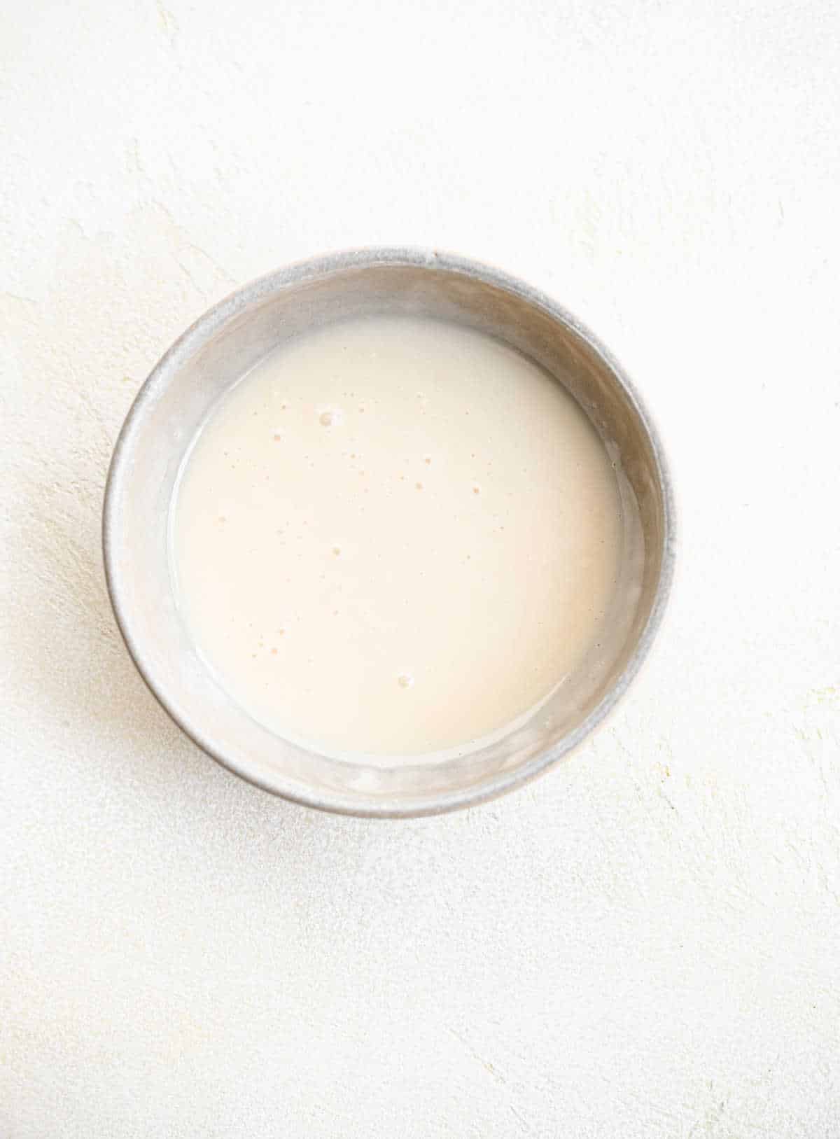 Glaze in a mixing bowl.