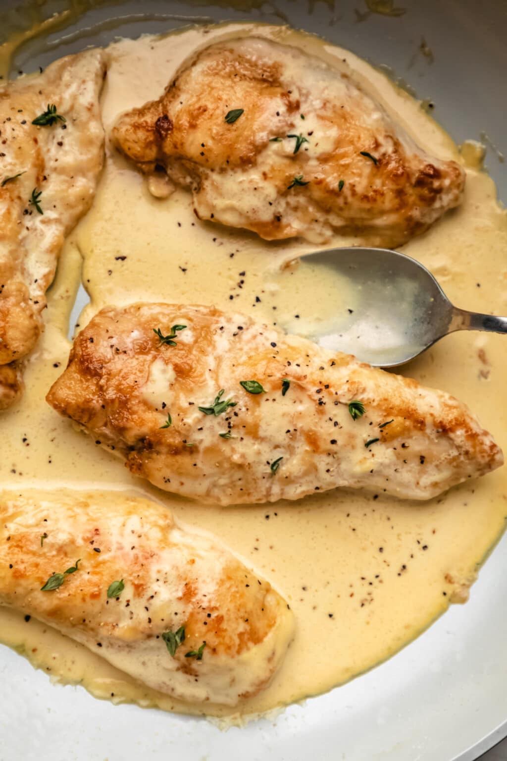 Creamy Mustard Chicken Recipe - I Heart Eating