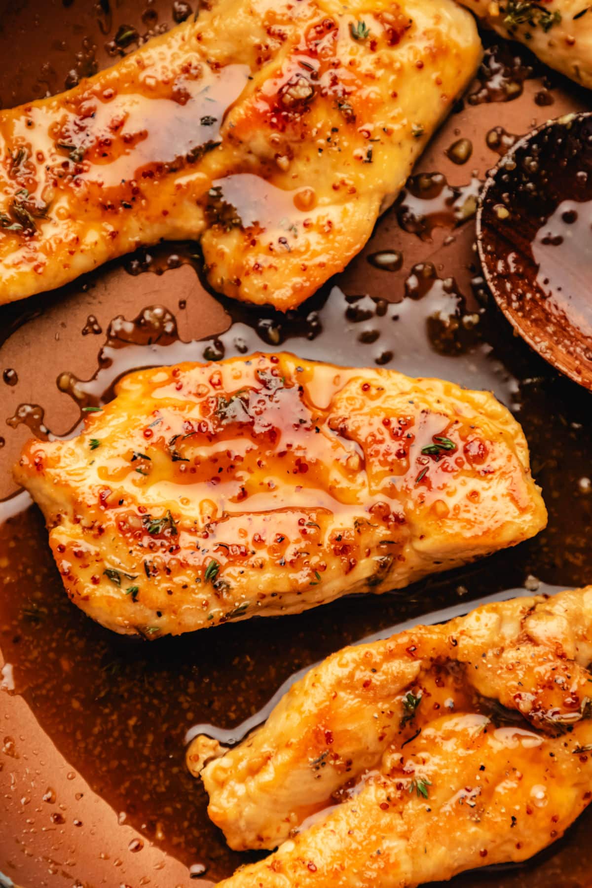 Maple Mustard Glazed Chicken - I Heart Eating